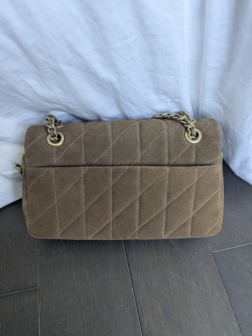 NWOT COACH Tabby 26 Shoulder Bag With Quilting - Cedar Suede - Picture 4 of 9